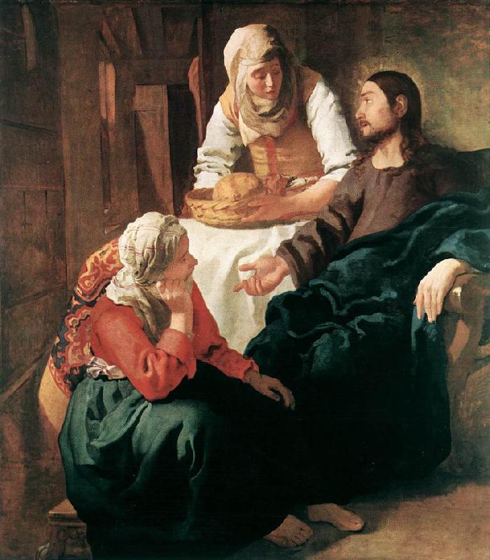 Jan Vermeer Christ in the House of Martha and Mary